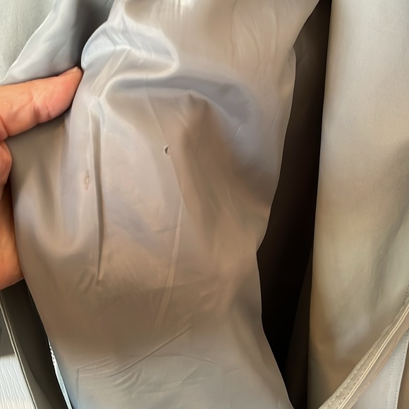 NY& company beautiful spring and raincoat XL light blue and  white. - Picture 8 of 8